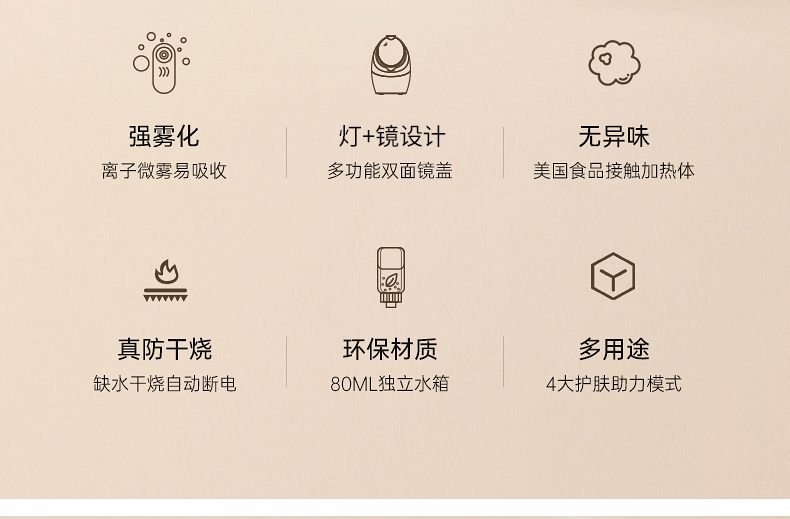 OG-2886 灯镜蒸脸仪 | 支持私模开发与品牌定制 | 灯镜一体+离子微雾技术,可贴牌代工 OG-2886 灯镜蒸脸仪 | 支持私模开发与品牌定制 | 灯镜一体+离子微雾技术,可贴牌代工