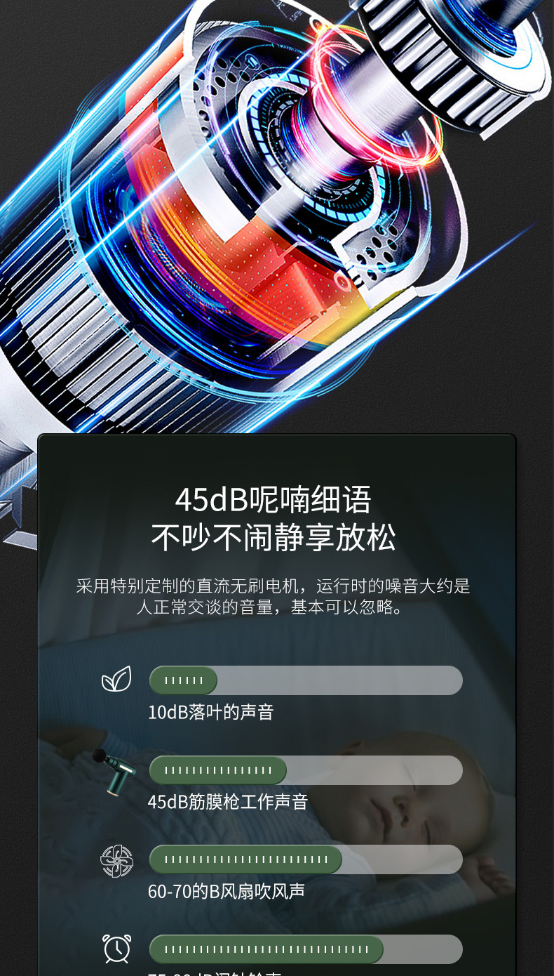 OG-720 筋膜枪 | 支持私模开发与品牌定制 | 12.5kg 扭力定制电机,可贴牌代工 OG-720 筋膜枪 | 支持私模开发与品牌定制 | 12.5kg 扭力定制电机,可贴牌代工