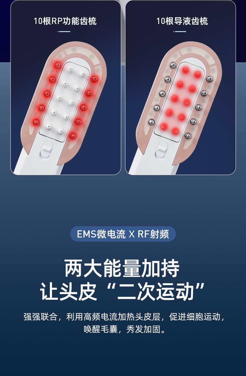 OG-5636健发梳 | 支持私模开发与品牌定制 | 五大核心功能合一,可贴牌代工 OG-5636健发梳 | 支持私模开发与品牌定制 | 五大核心功能合一,可贴牌代工